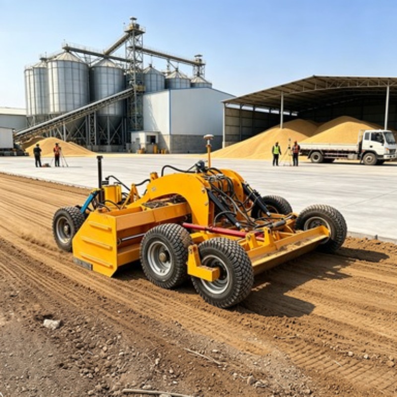 Farming Agriculture Land - Traktörle Çalışan Lazerli Arazi Tesviye Makinesi