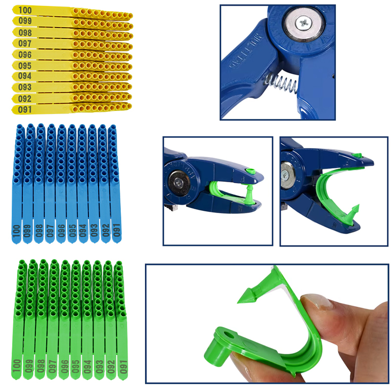 Livestock Ear Tag - 100 adet Entegre Koyun Kulak Küpesi/Kulak