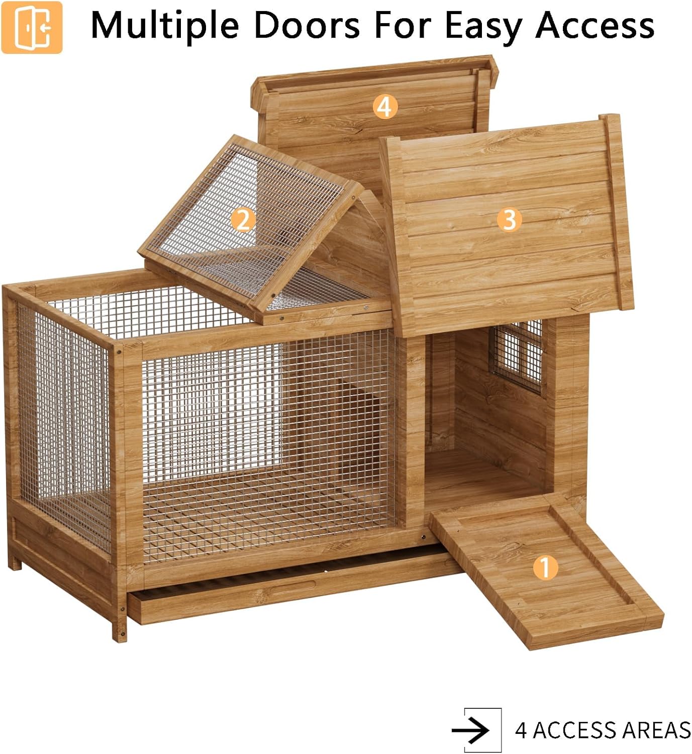 Ahşap Tavşan Kulübesi İç ve Dı - Rabbit Cage Wire incelemesi ve fiyatı