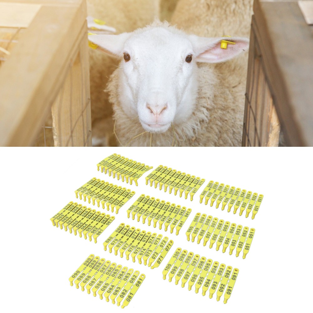 100 Adet Numara 001-100 Hayvan - Livestock Ear Tag incelemesi ve fiyatı